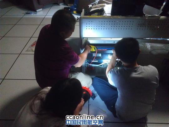 民航珠海空管站技保部完成塔台设备机柜整理工作