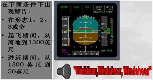 关于风切变（空客机型）