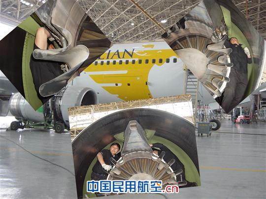 东航昆明协助Ameco圆满完成B2569退租检工作